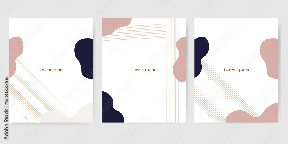 Abstract trendy minimalistic background in pastel colors free space for