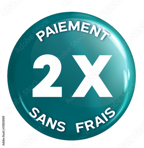 Icône Commerce en ligne - Paiement en 2x