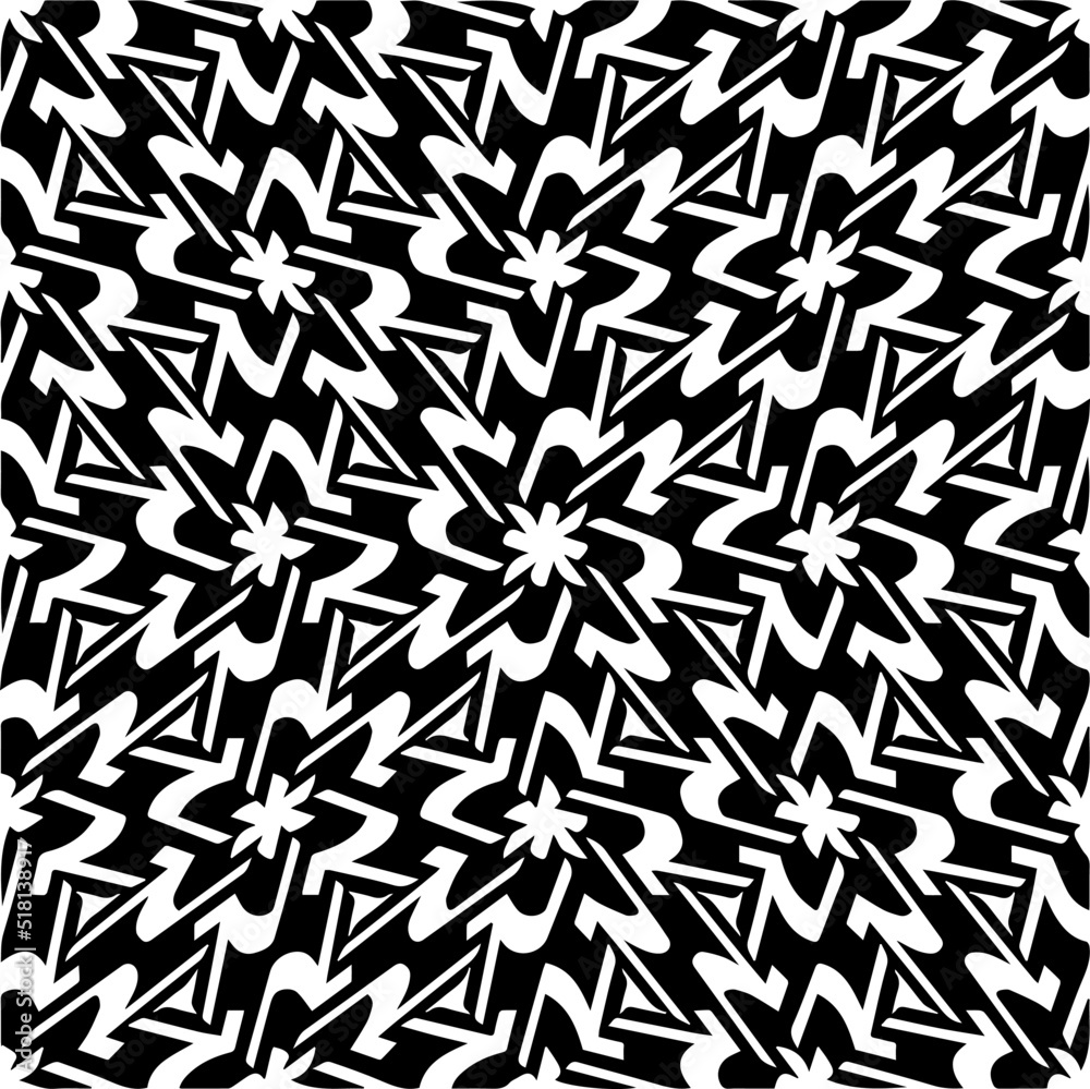 Abstract background with black and white seamless pattern. Unique geometric vector swatch. Perfect for site backdrop, wrapping paper, wallpaper, textile and surface design. Abstract background with black and white seamless pattern. Unique geometric vector swatch. Perfect for site backdrop, wrapping paper, wallpaper, textile and surface design.