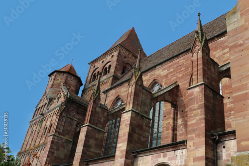 Alsace - Bas-Rhin - Marmoutier - Abbaye Saint-Etienne - Façade sud