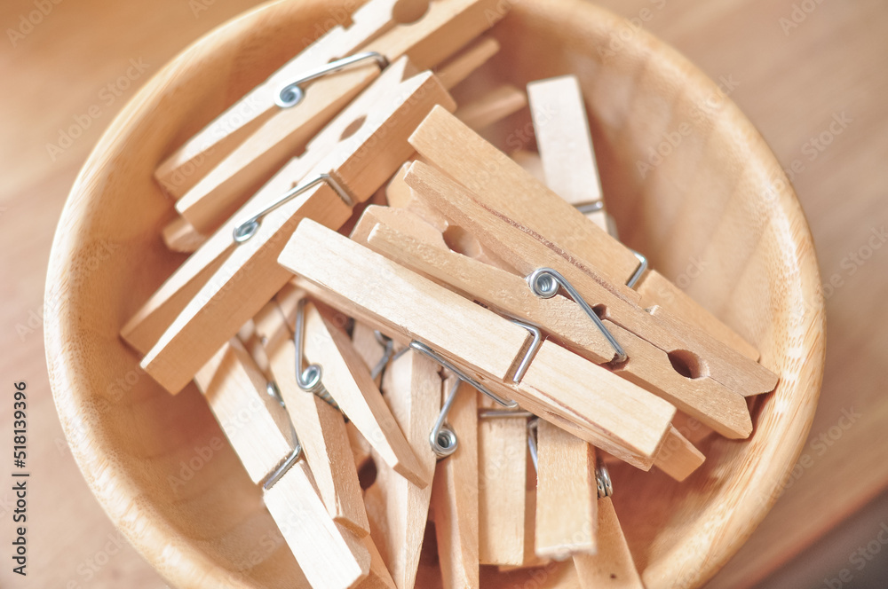 wooden clothepins for tidy clothes ,equipment for chores