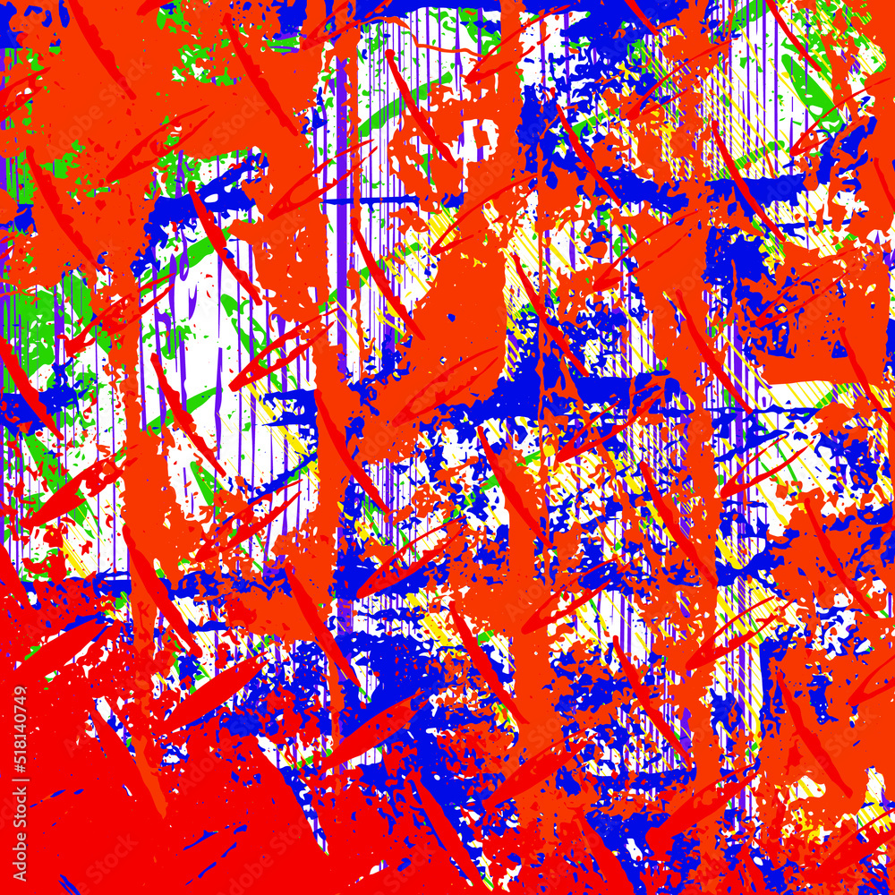 Fototapeta premium Seamless abstract urban pattern with curved geometry elements