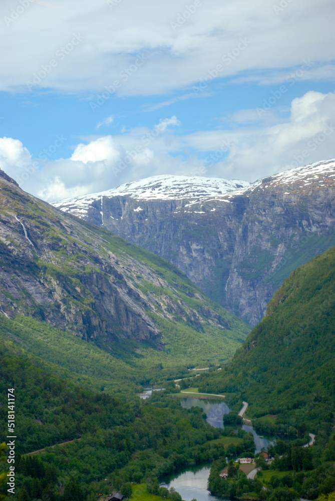 landscape with mountains near Andalsnes Norway