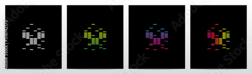 Equalizer Bar Forming Letter Logo Design Y