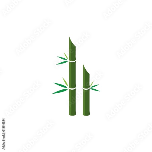 Fototapeta Naklejka Na Ścianę i Meble -  bamboo icon logo vector design template