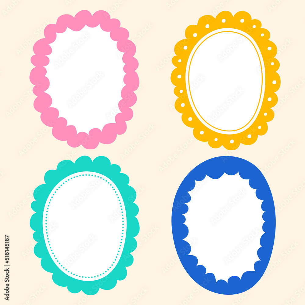 Cute Wavy Inside Dot Dash Line Doodle Cloud Oval Shape Green Blue Pink Orange Yellow Sticky note Post it Borders Frames Background Set Collection Bundle Vector Illustration Cute Wavy Inside Dot Dash Line Doodle Cloud Oval Shape Green Blue Pink Orange Yellow Sticky note Post it Borders Frames Background Set Collection Bundle Vector Illustration