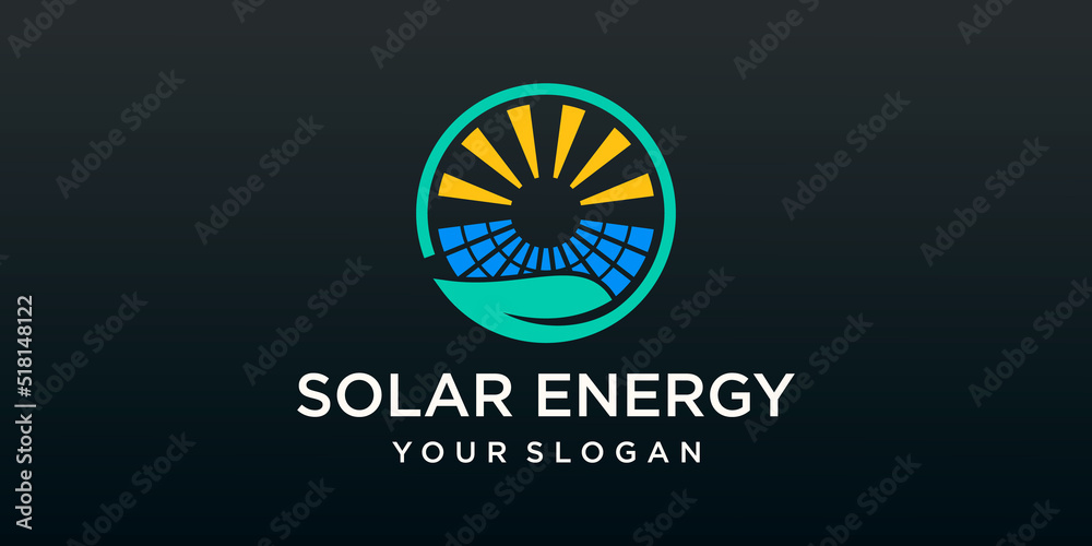 Solar Energy logo designs vector, Sun power logo Solar Energy logo designs vector, Sun power logo
