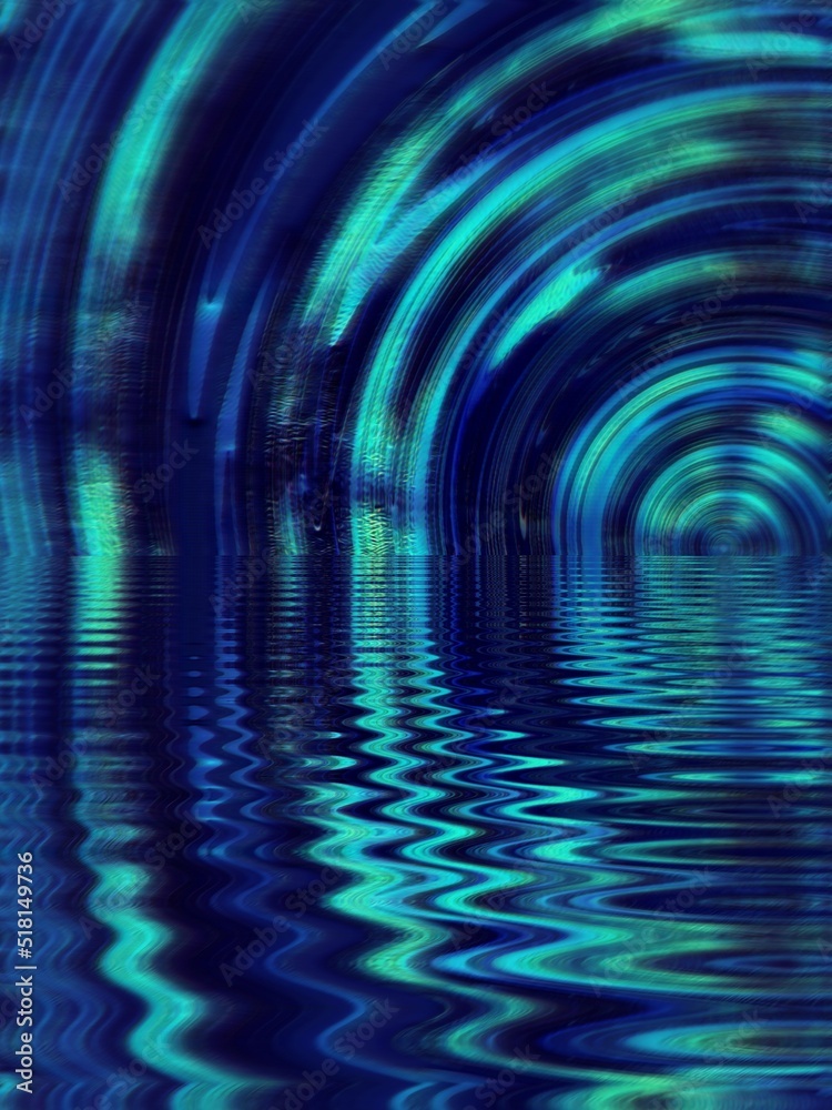 abstract blue tunnel abstract blue tunnel