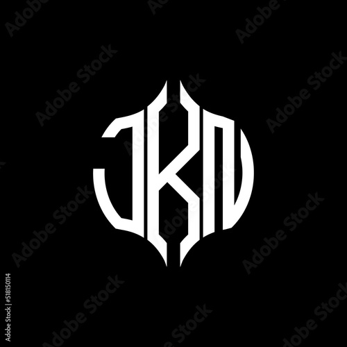 JKN letter logo. JKN best black background vector image. JKN Monogram logo design for entrepreneur and business.
 photo