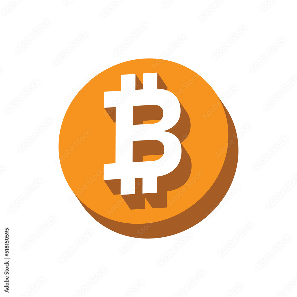Bitcoin logo. Crypto currency btc vector icon. Bitcoin logo. Crypto currency btc vector icon.