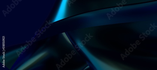 3D render abstract background. Colorful twisted shapes in motion. Computer generated digital art for poster  flyer  banner