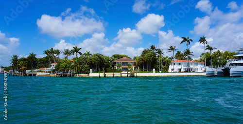 Luxurious mansion in Miami Beach, florida, U.S.A