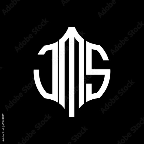 JMS letter logo. JMS best black background vector image. JMS Monogram logo design for entrepreneur and business.
