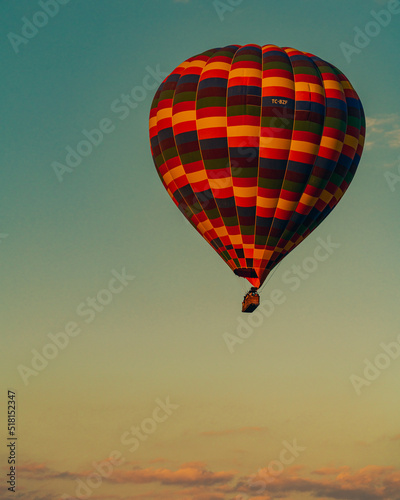 Colorful hot air balloons in Cappadocia, Turkey.