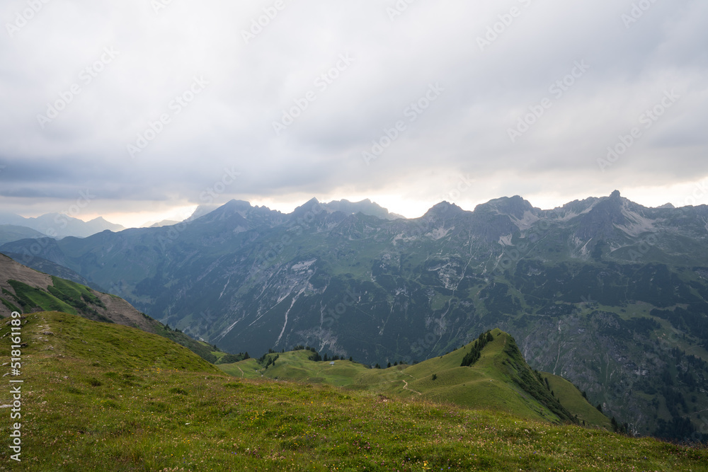 Cloudy afternoon in the mountains