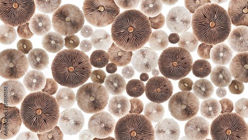 Obraz na plátně Natural mushroom caps