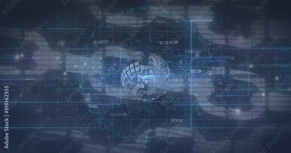 Animation of data processing over chains Animation of data processing over chains