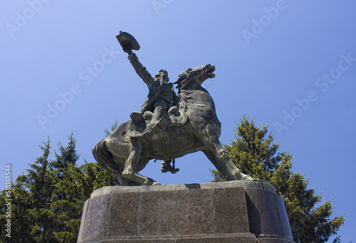 Monument to Suvorov in Tulchyn, Ukraine photo