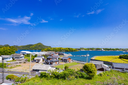 水ノ浦教会から見た集落の風景 © naoko