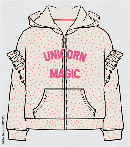 UNICORN HOODIE FOR GIRLS AND TEENS