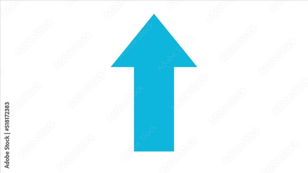 Animated blue arrow bouncing slide to top Animated blue arrow bouncing slide to top