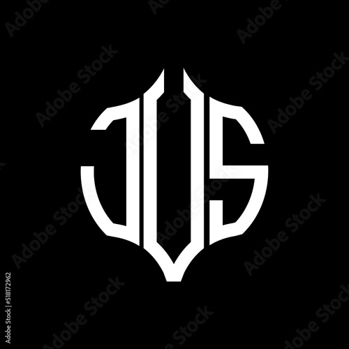 JVS letter logo. JVS best black background vector image. JVS Monogram logo design for entrepreneur and business.
 photo