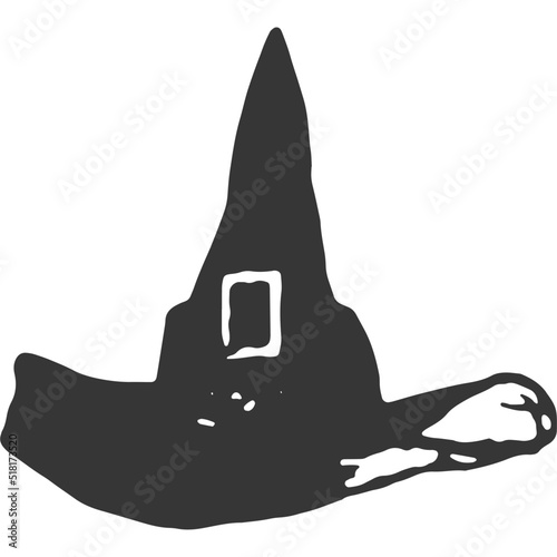 Witch hat Vintage Illustration Vector