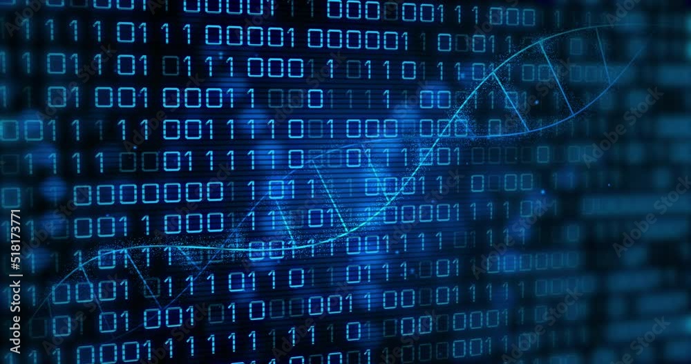 Animation of medical data processing over dark background Animation of medical data processing over dark background