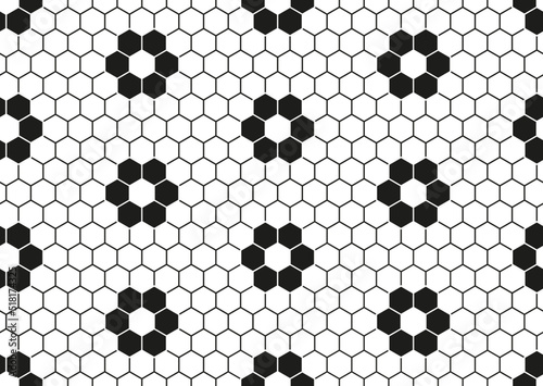 Seamless honeycomb pattern. Vector background hexagonal grid