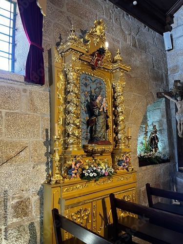 Interior Santuário de Nossa Senhora da Franqueira Portugal 