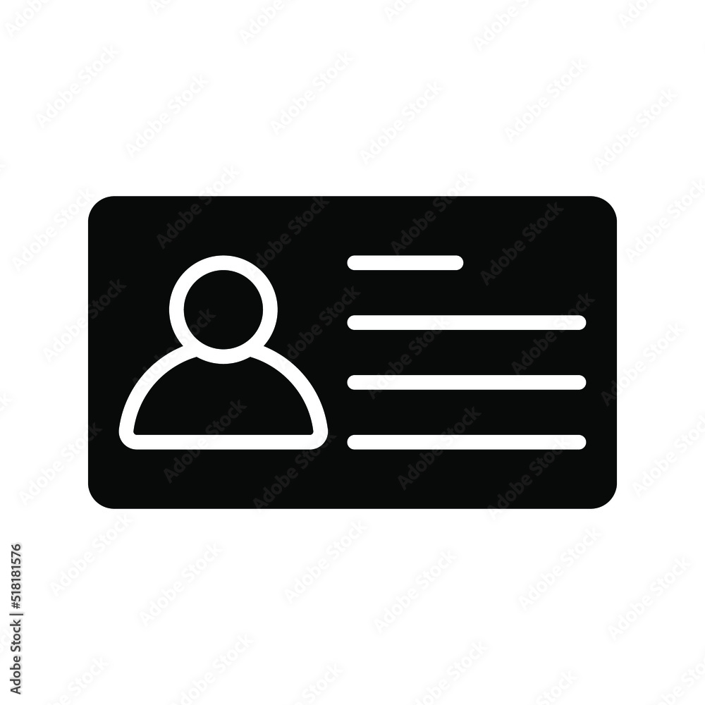 Business cards icon. Id card sign. vector illustration Business cards icon. Id card sign. vector illustration
