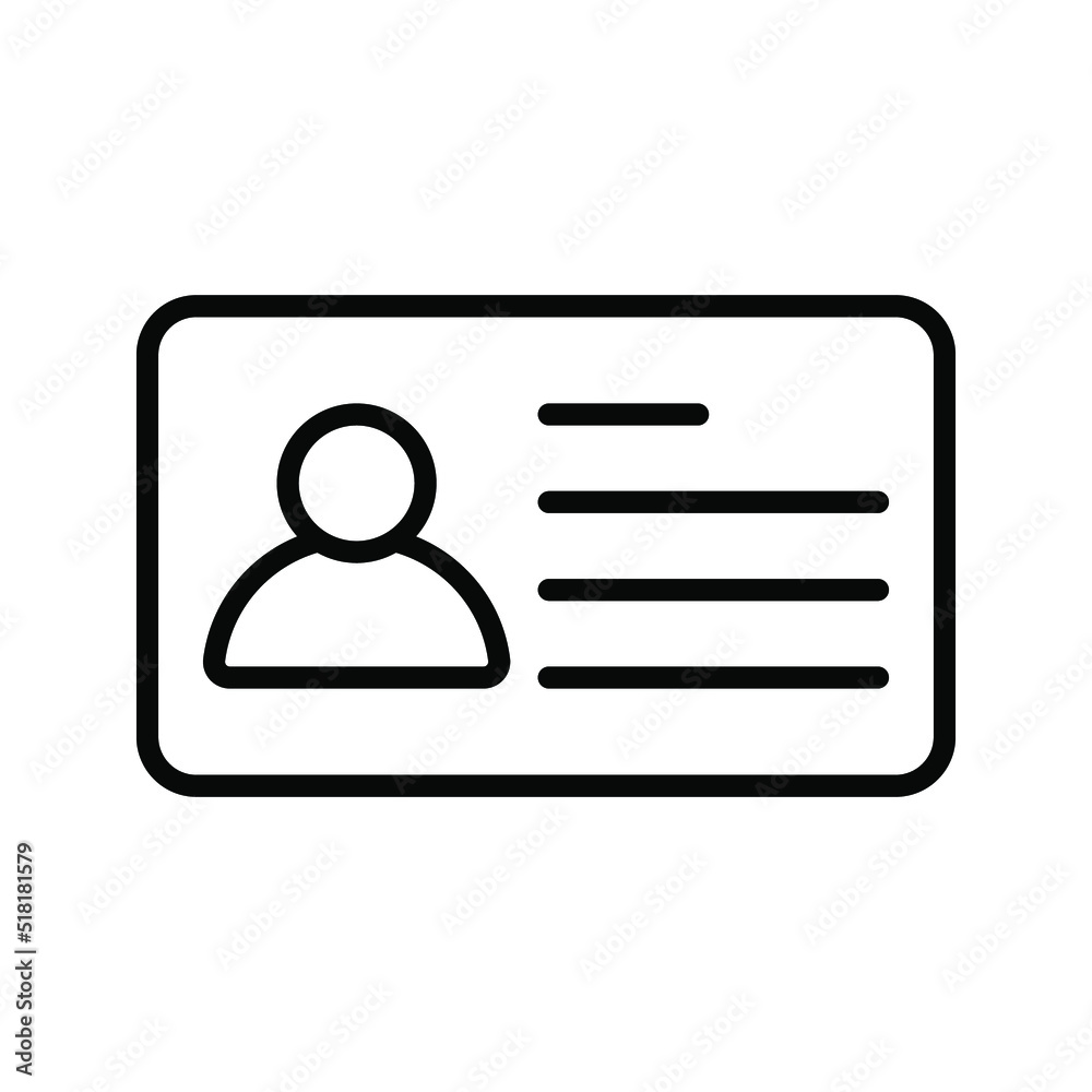 Business cards icon. Id card sign. vector illustration Business cards icon. Id card sign. vector illustration