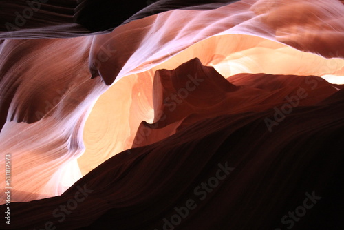 Antelope canyon colorful rock formations