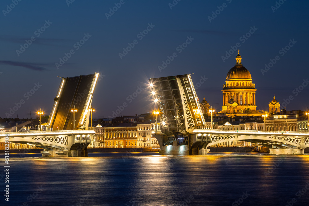 White nights in St. Petersburg