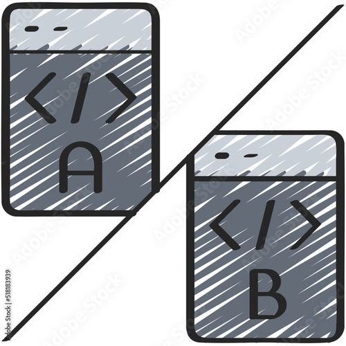 A B Testing Icon