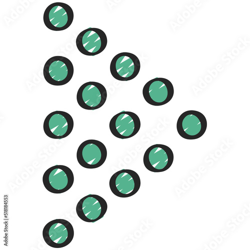 Dotted Triangle Arrow Icon