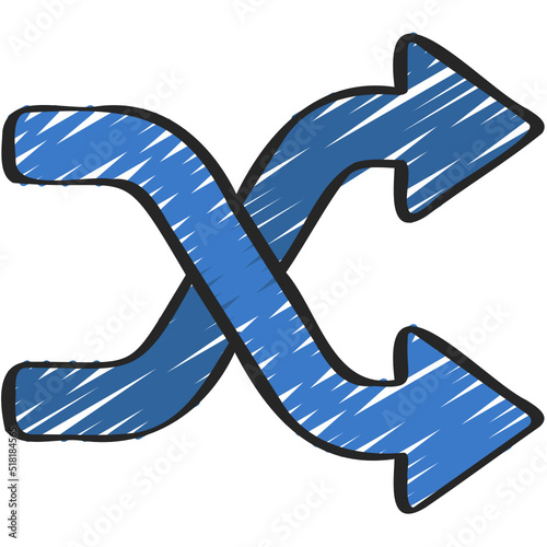 Shuffle Arrows Icon