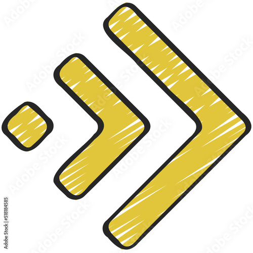 Split Diamond Arrow Icon