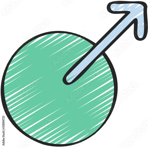 Circle With Arrow Icon