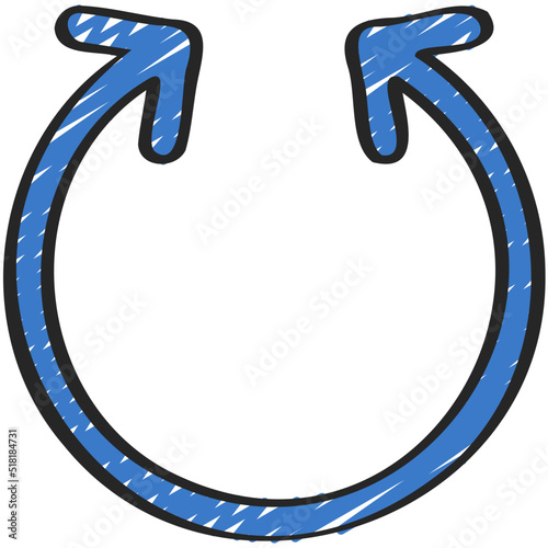 Double Ended Circle Arrow Icon