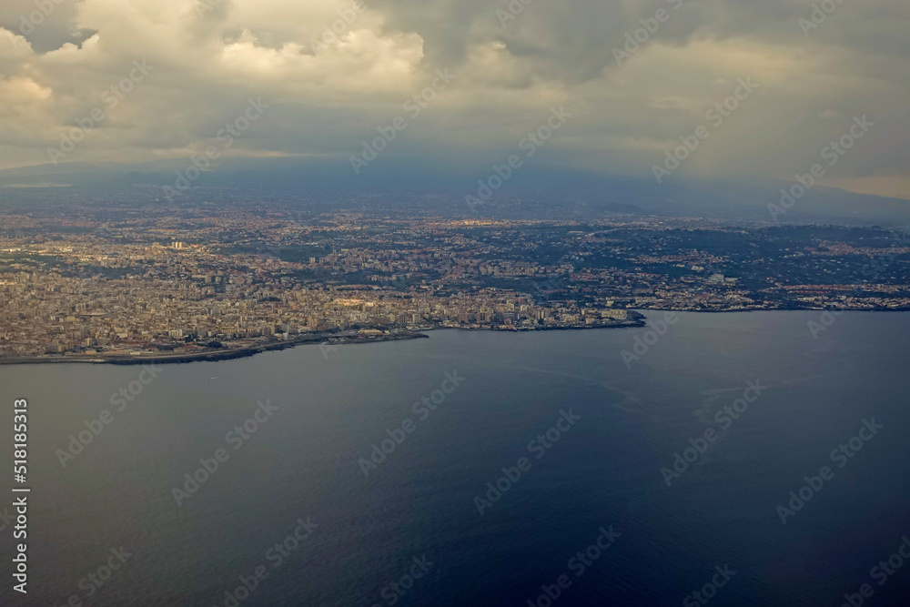 Vista aerea di Catania