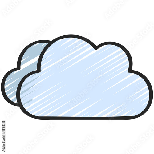Two Clouds Icon