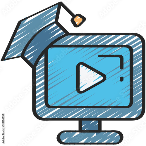 Video Degree Course Icon