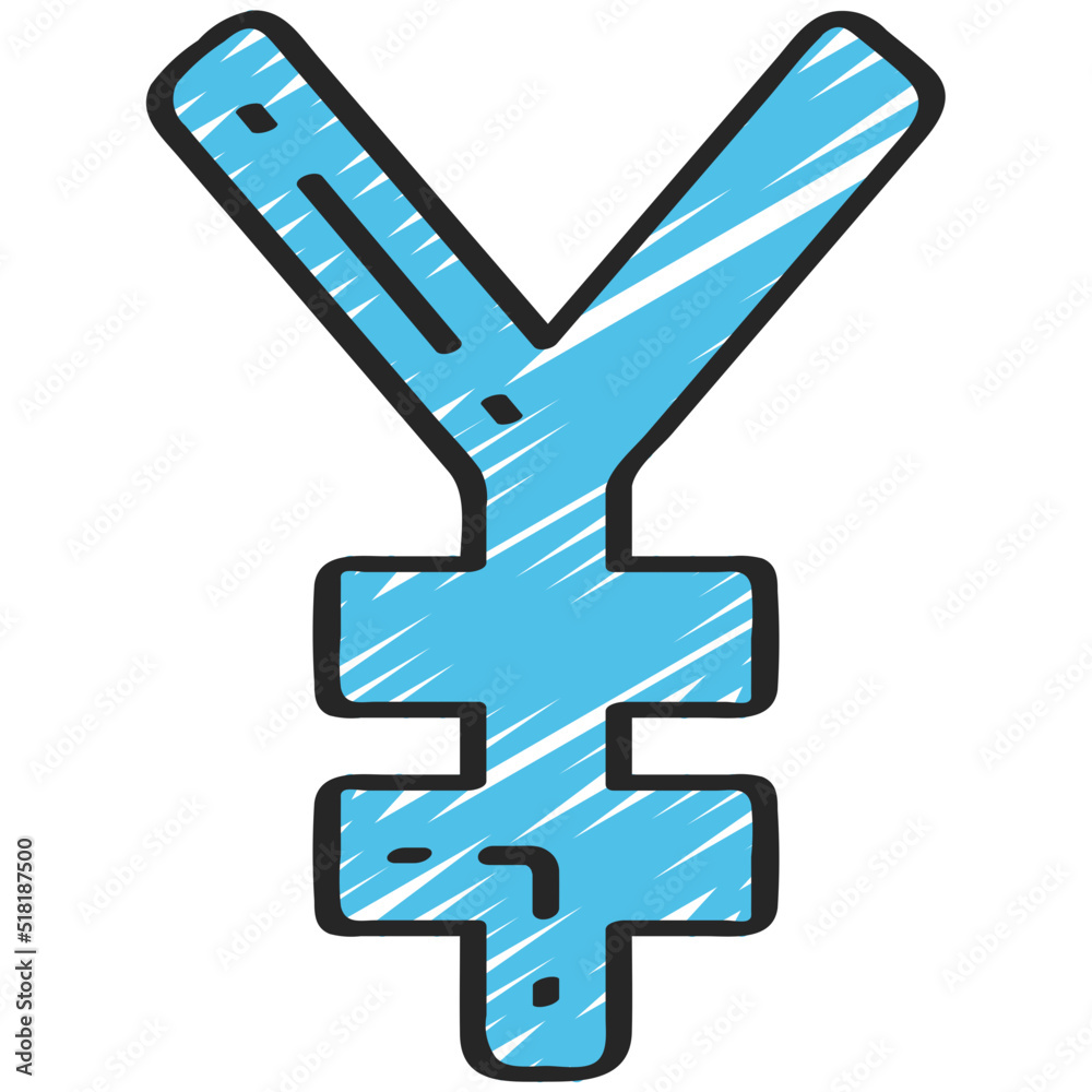 Obraz premium Yen Sign Icon