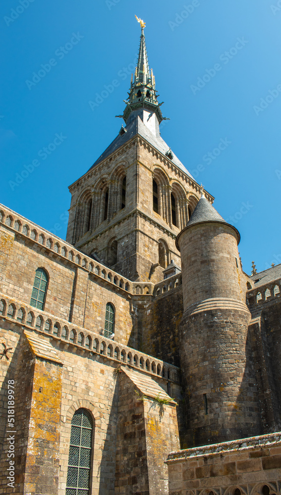 L'abbaye du mont Saint-Michel, Normandie, France