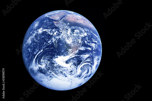Fototapeta Naklejka Na Ścianę i Meble -  Planet earth on a black background. Elements of this image furnished by NASA