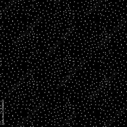 Zen art doodle ornate abstract background. Hand drawn white on black small dots. Creative zenart monochrome texture. Random repeat chaotic zentangle surface design. Vector eps illustration photo