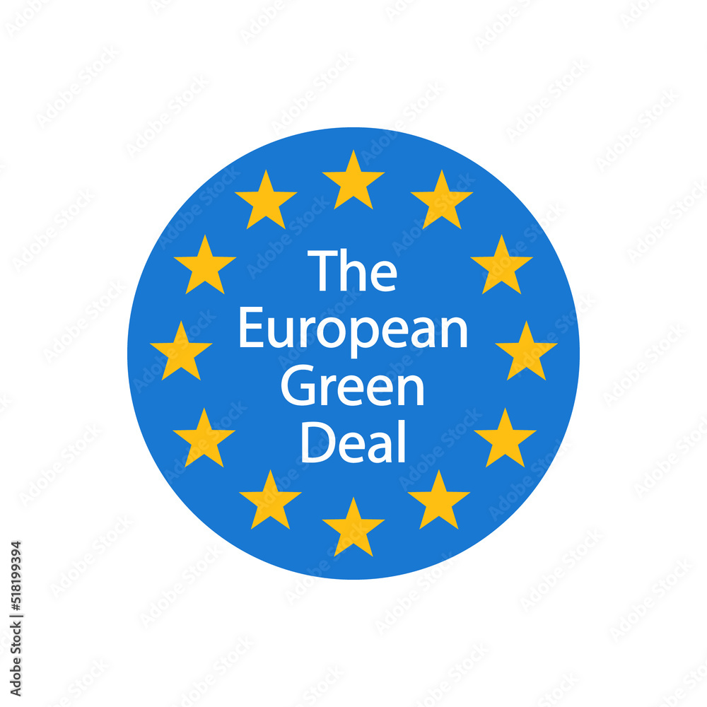 The European Green Deal Icon. Vector illustration EPS 10 The European Green Deal Icon. Vector illustration EPS 10