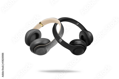 Headphones isolated on a white background