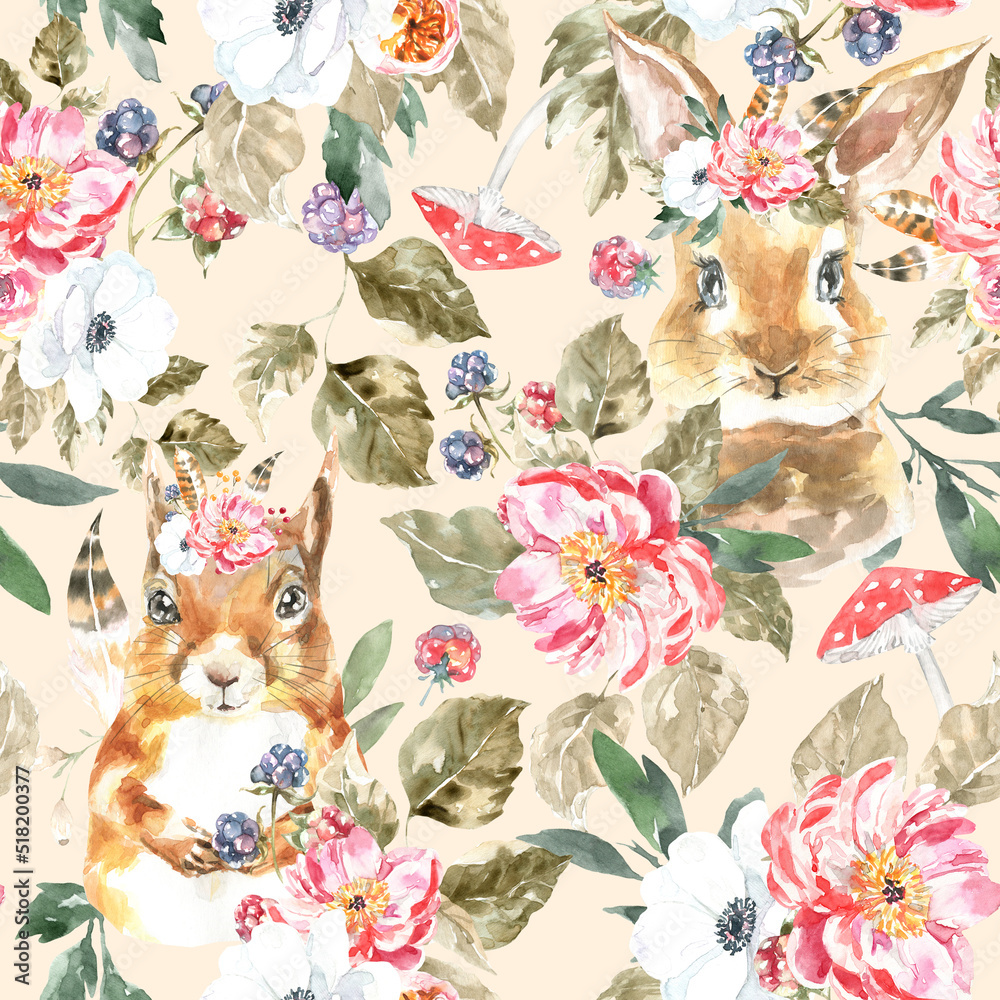 Vintage Rabbit Wallpaper